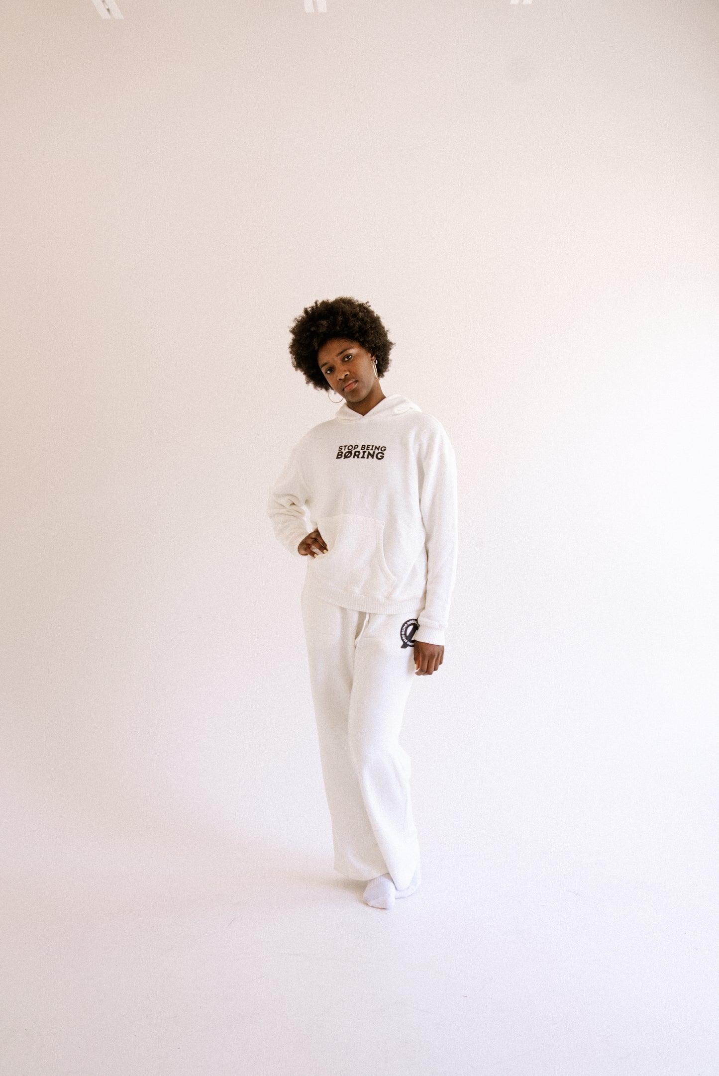 Vintage White Hoodie